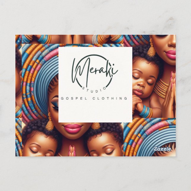 Women and child Isaiah 49:15: Postkarte (Rückseite)