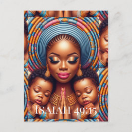 Women and child Isaiah 49:15: Postkarte