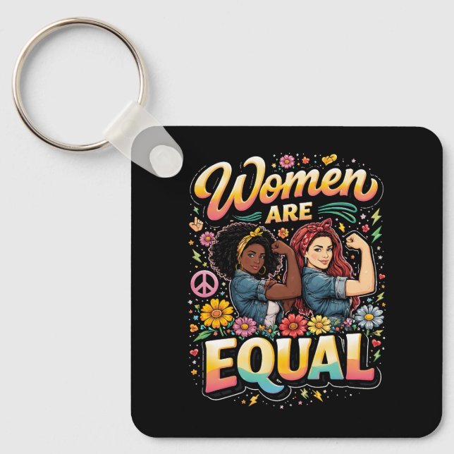 Women Are Equal Schlüsselanhänger (Vorderseite)