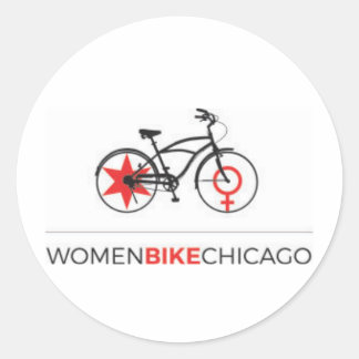 Women Bike Chicago - Cruiser Design Sticker
