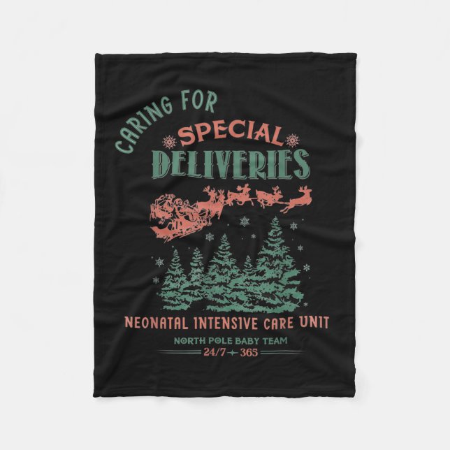 Women Caring For Special Deliveries Nicu Nurse Chr Fleecedecke (Vorderseite)