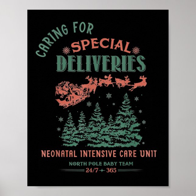 Women Caring For Special Deliveries Nicu Nurse Chr Poster (Vorne)