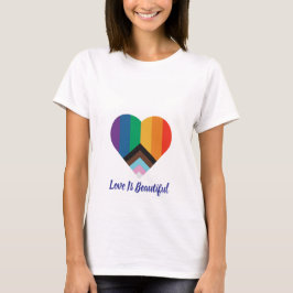women casual classy with quote rainbow design T-Shirt