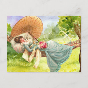  Women Classic Ladies Fine Art Malerei 2025  Postkarte