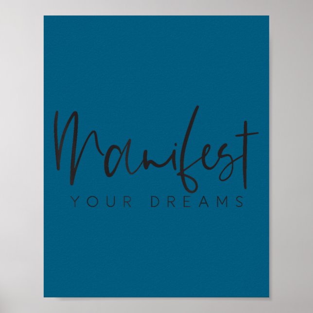 Women Entrepreneur Manifest Your Dreams Trendy Top Poster (Vorne)