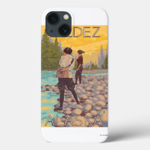 Women Fly Fishing - Valdez, Alaska iPhone 13 Hülle