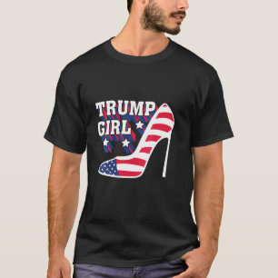 Women Funny Trump Girl T-Shirt Niedlich High Heel