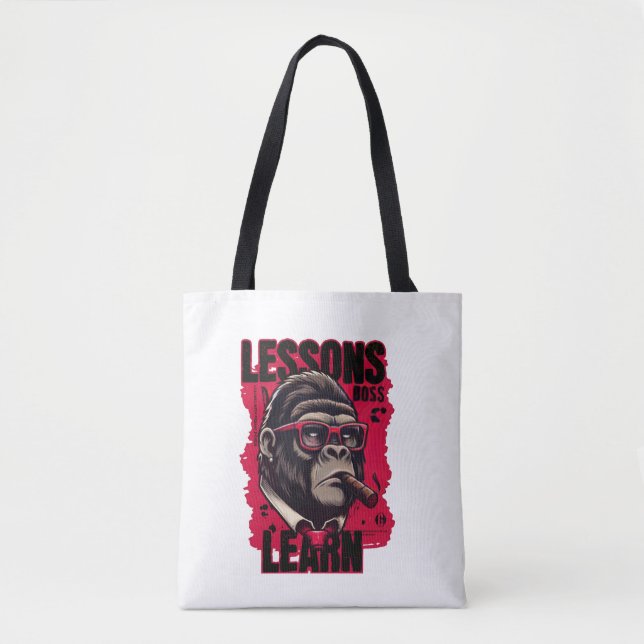 Women Gorilla Boss Lessons Learn Tote (Vorderseite)