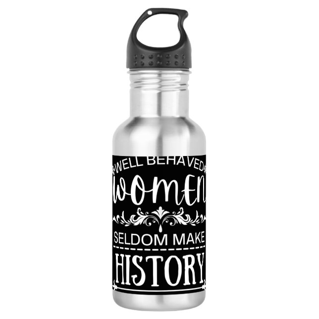 Women History Edelstahlflasche (Vorderseite)