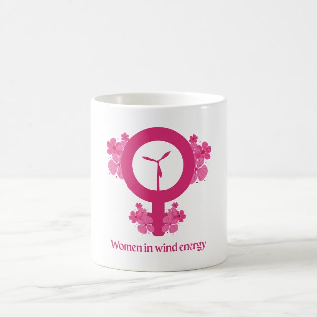 Women in Wind Energy – Feminist Gift Kaffeetasse (Mittel)