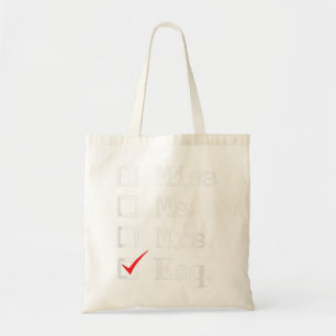 Women Lawyer Attorney Law School Graduation Gift   Tragetasche