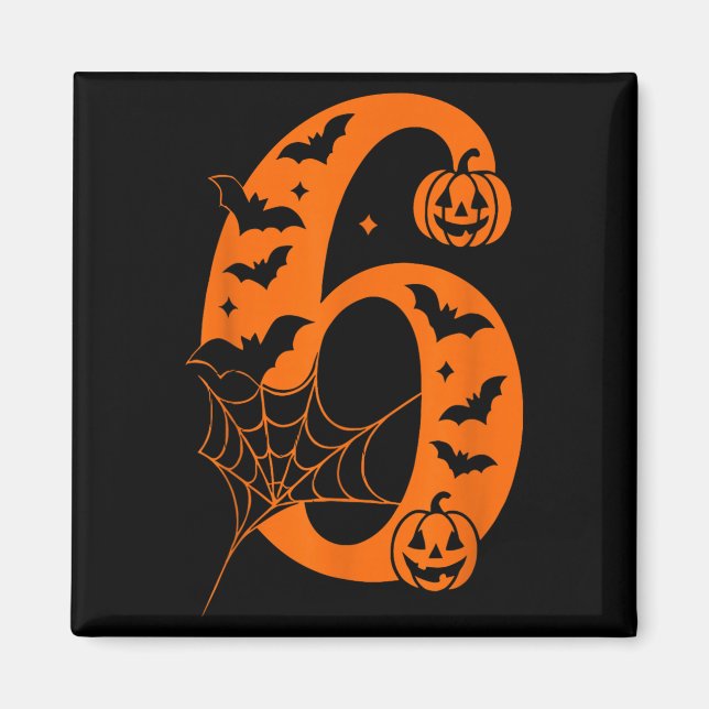 Women Men Couple Halloween Costume 6 7 Rizz Six Se Magnet (Vorne)