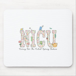 Women Nicu Nurse Spring Kümmerte für die Niedliche Mousepad