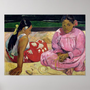 Women of Tahiti, On the Beach, 1891 Poster