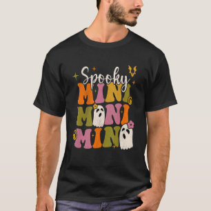 Women Retro Groovy Spooky Mimi Hippie Halloween Fl T-Shirt