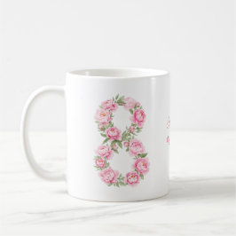 Women’s Day Peony Flower for March 8 Kaffeetasse