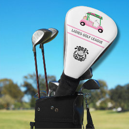 Women’s Golf League Pink Cart Logo Message Headcover