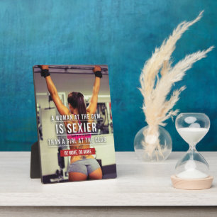 Women’s Gym Workout Motivational Fotoplatte