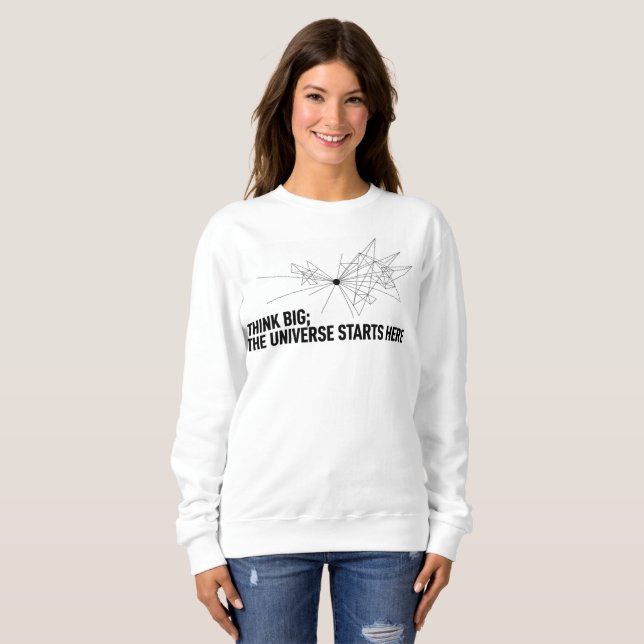 Women’s Inspirational Hoodie – “Think Big, The Uni (Vorne ganz)