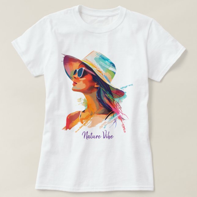 Women’s Nature Vibe Graphic T-Shirt – Girl (Design vorne)