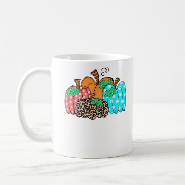 Women’s Pumpkin Leopard Print Graphic It’s Fall Y’ Kaffeetasse (Links)