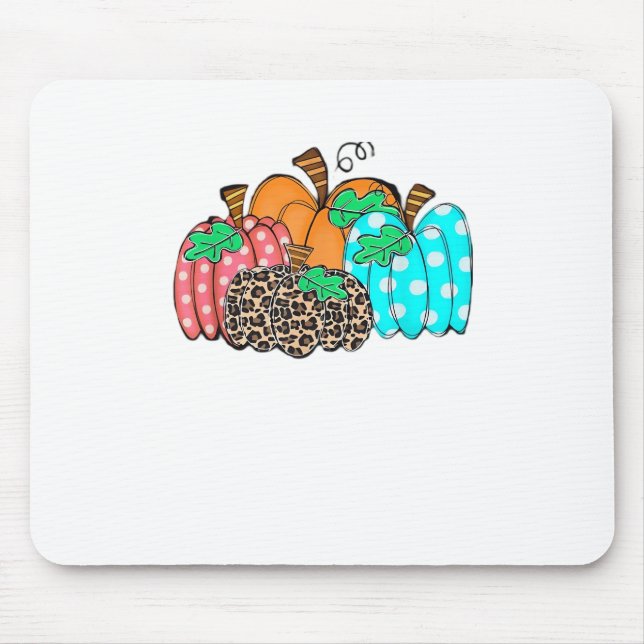 Women’s Pumpkin Leopard Print Graphic It’s Fall Y’ Mousepad (Vorne)