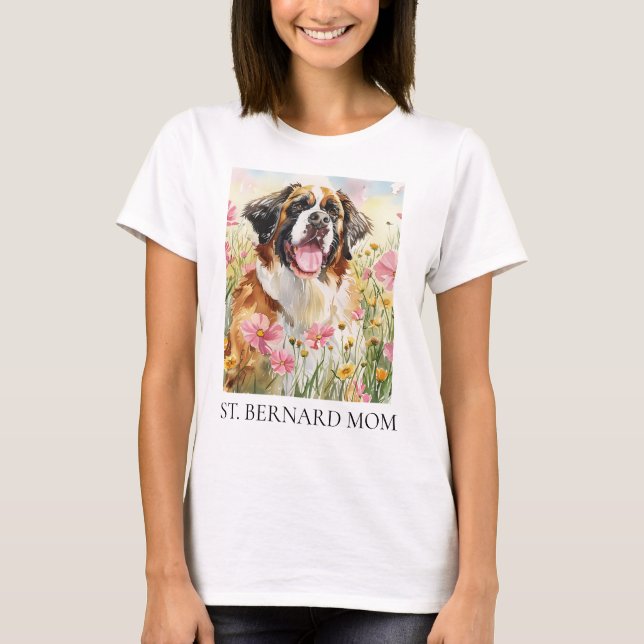 Women’s T-Shirt – Saint Bernard Mom Tee (Vorderseite)