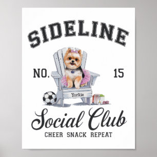 Women Sideline Social Club Fußball-Mama Spieltag _ Poster