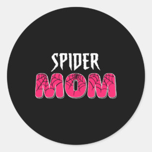 Women Spider Mama Groovy Family Party Mama Mütter Runder Aufkleber