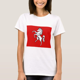Women T Shirt mit Flag Kent, England
