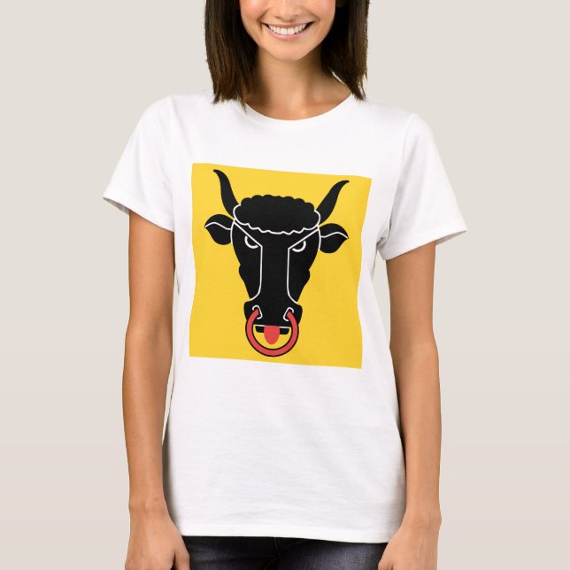 Women T Shirt with Flag of Uri Canton, Switzerland (Vorderseite)
