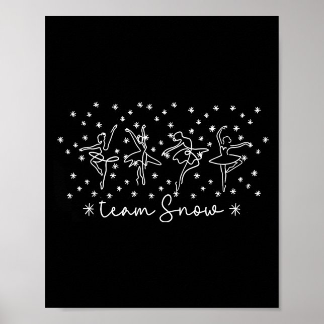 Women Team Snow Corps Nutcracker Season Christmas  Poster (Vorne)