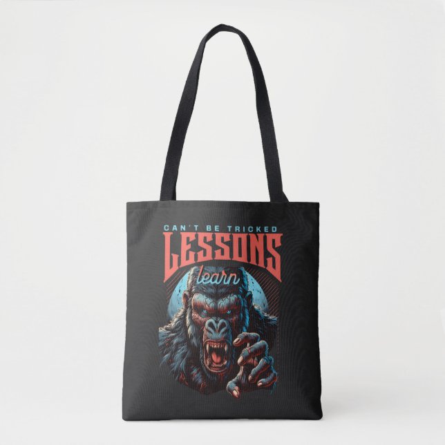Women Wise Gorilla Lessons Learn Tote Bag (Vorderseite)