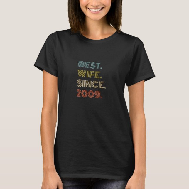 Womens 12Th Wedding Anniversary Best Wife Since 20 T-Shirt (Vorderseite)