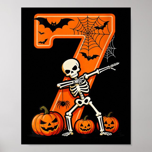 Womens 67 Six Seven Meme Couple Matching Skeleton  Poster (Vorne)