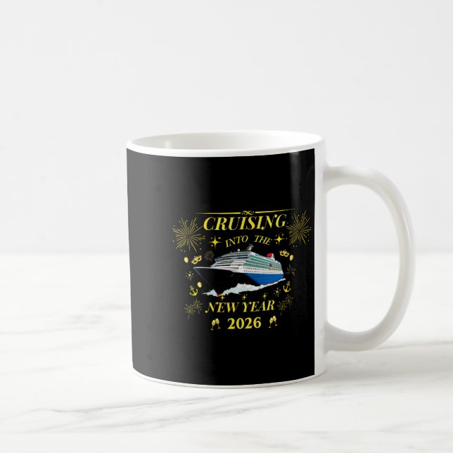 Womens Adventure Awaits – Welcome 2026 V-neck  Kaffeetasse (Rechts)