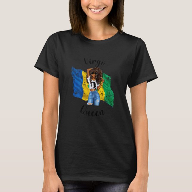Womens Afro St Vincent Virgo Queen African St Vinc T-Shirt (Vorderseite)