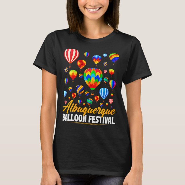 Womens Albuquerque Hot Air Balloon Festival Balloo T-Shirt (Vorderseite)