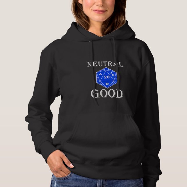 Womens Alignment Tabletop Gaming Neutral Good Al Hoodie (Vorderseite)