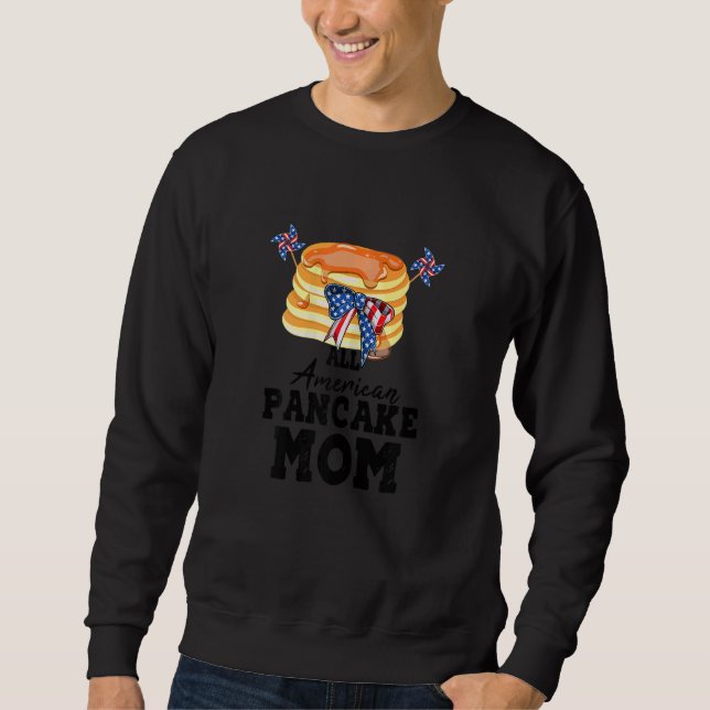 Womens All American Pancake Mom Women 1 Sweatshirt (Vorderseite)