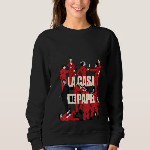 Womens All Characters Money City Heists Poster for Sweatshirt