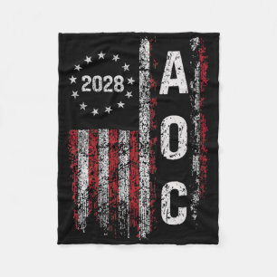 Womens Aoc Alexandria Ocasio Cortez 2028 für Presi Fleecedecke