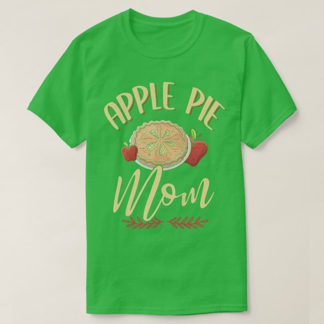 Womens Apple Pie Funny Apple Pie Mama Backen Apple T-Shirt (Design vorne)