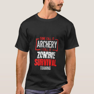 Womens Archer Geschenk Bow Jagd Zombie Überleben T T-Shirt