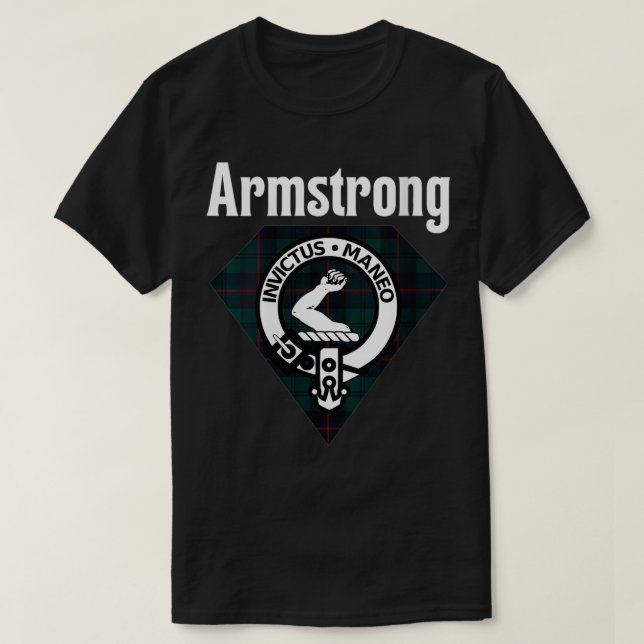 Womens Armstrong Clan Schottischer Name Coat of Ar T-Shirt (Design vorne)