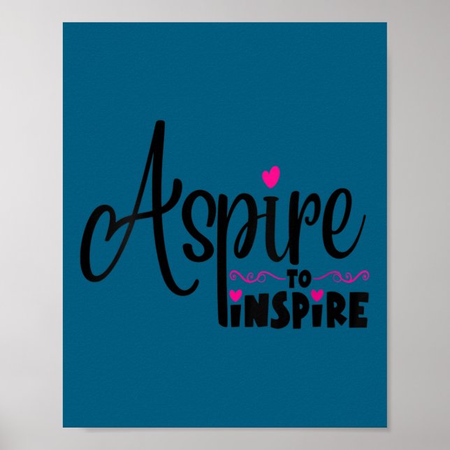 Womens Asre To Insre Sitive Motivational Gift Tee  Poster (Vorne)