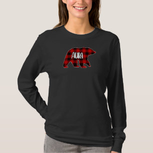 Womens Aura Bear Custom Red Buffalo Kariert Christ T-Shirt