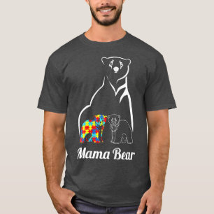 Womens Autism Awareness Mama Bear Mama Geschenke T-Shirt