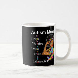 Womens Autismus Mama Afrikanische unzerbrechliche Kaffeetasse