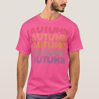 Womens Autumn Wordmark Muster Personalisiert Name  T-Shirt